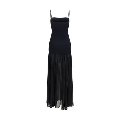 Black Polyamide Casual Dress