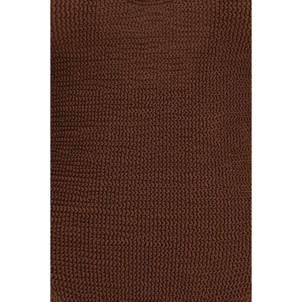 Brown Polyamide One-Piece Swimsuit