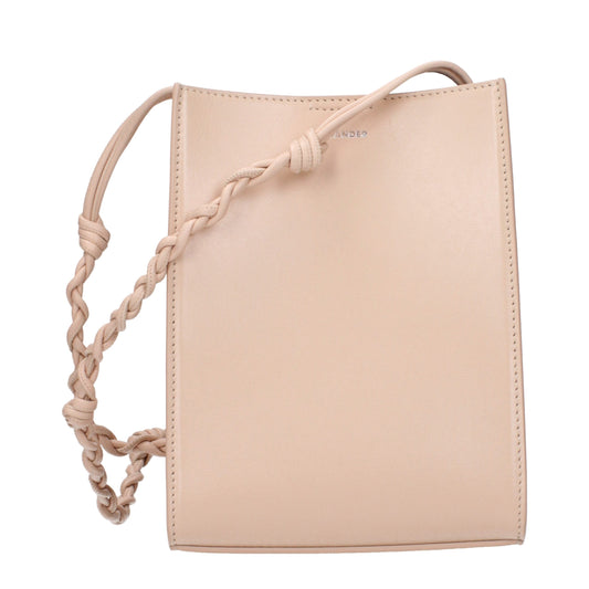 Pink Leather Crossbody Bag