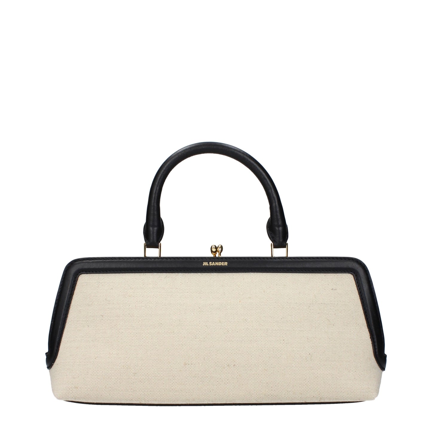 Beige Fabric Handbag