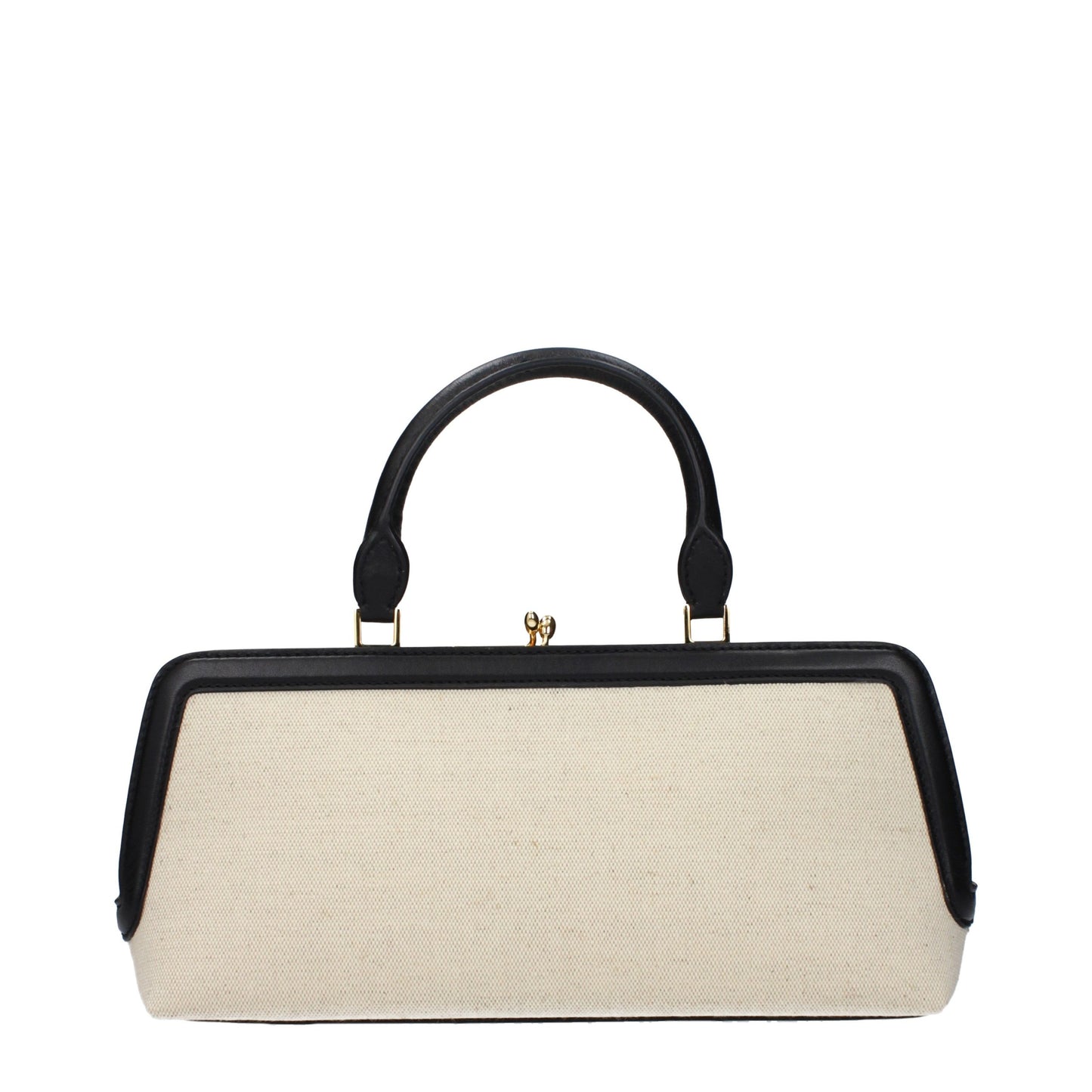 Beige Fabric Handbag