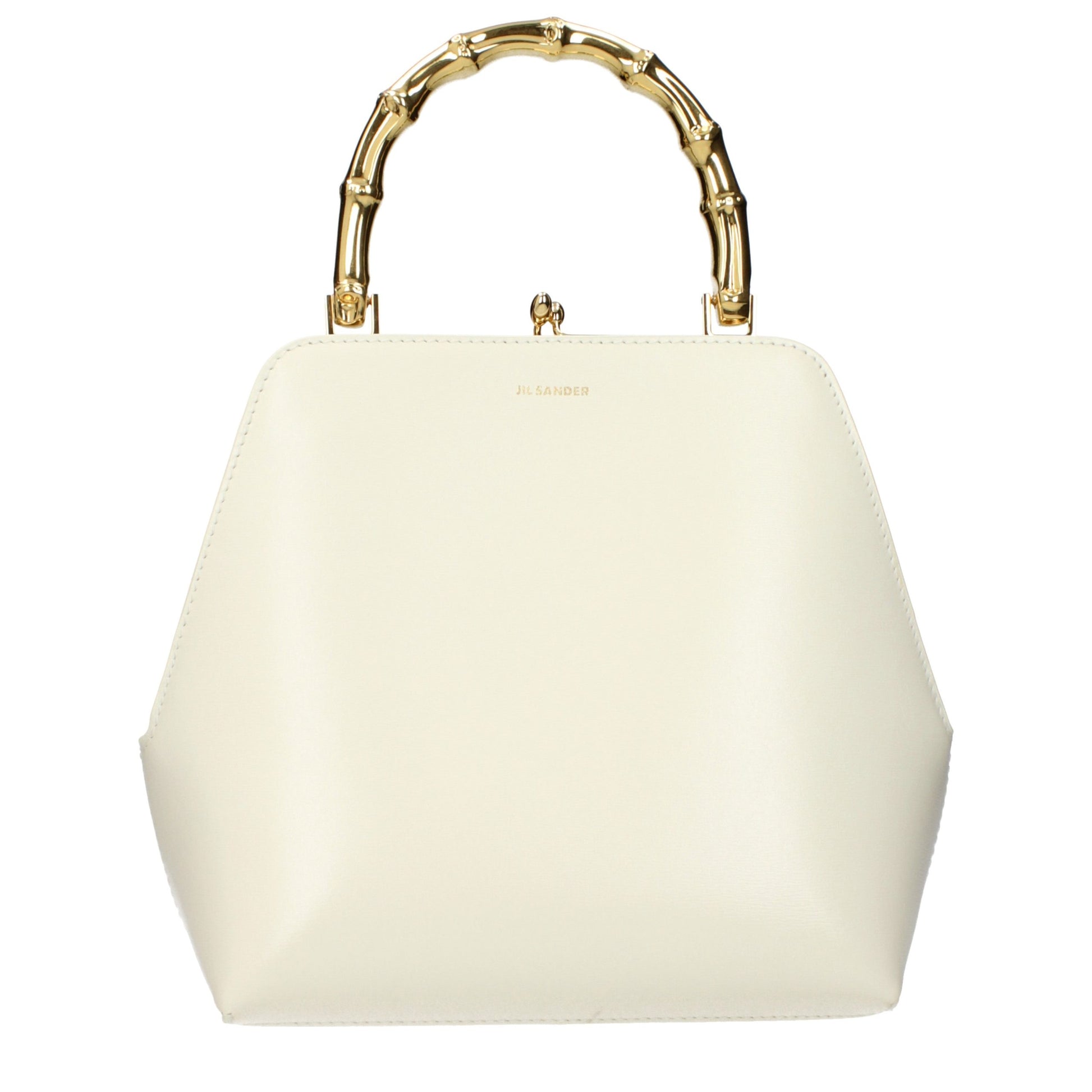 Beige Leather Handbag