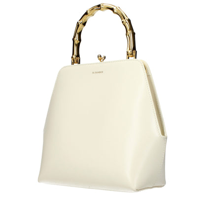 Beige Leather Handbag