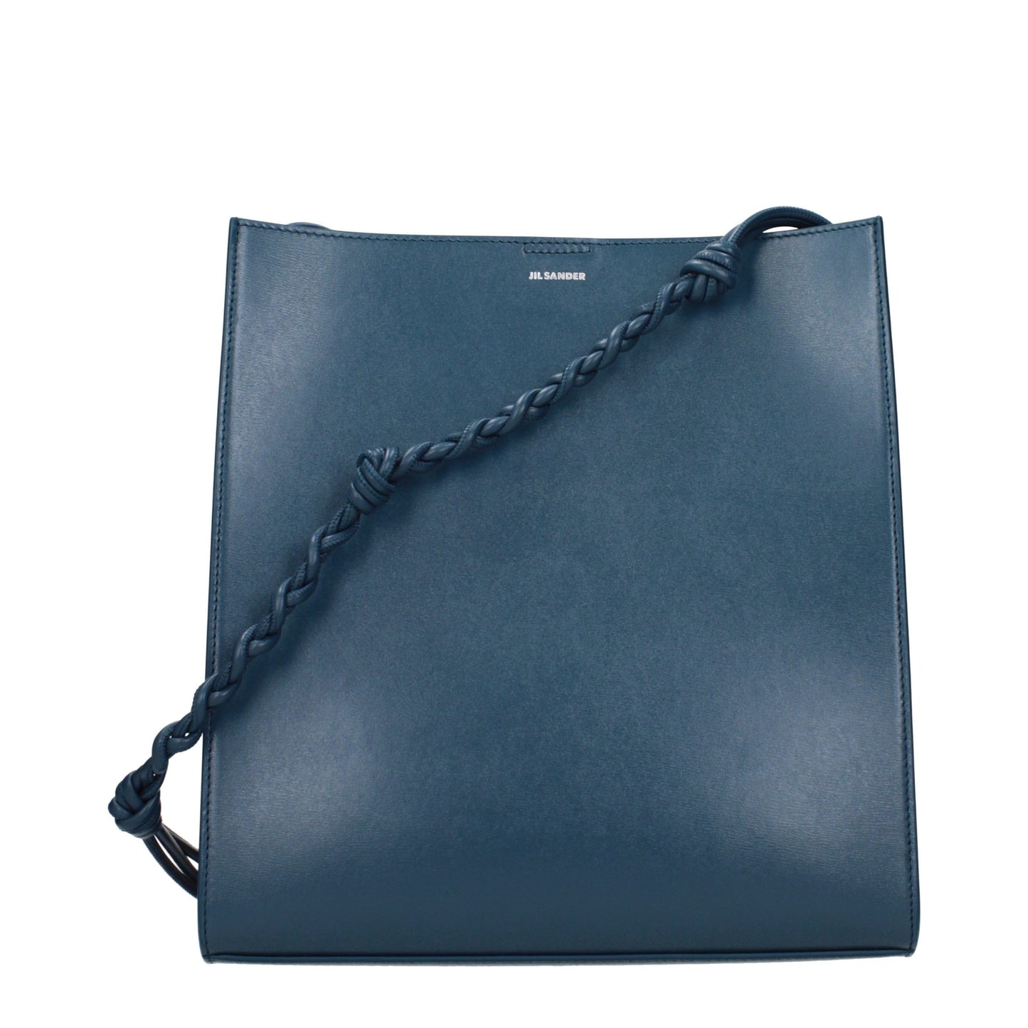 Blue Leather Shoulder Bag