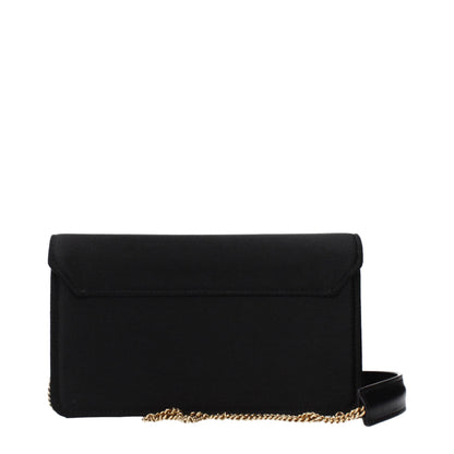 Black Satin Clutch Bag