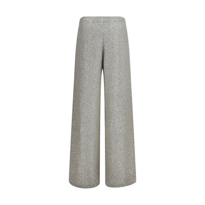 Silver Polyamide Casual Pants
