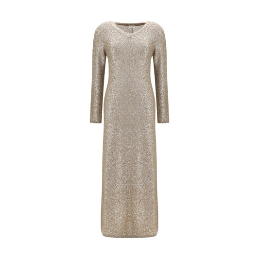 Brown Acetate Casual Dress
