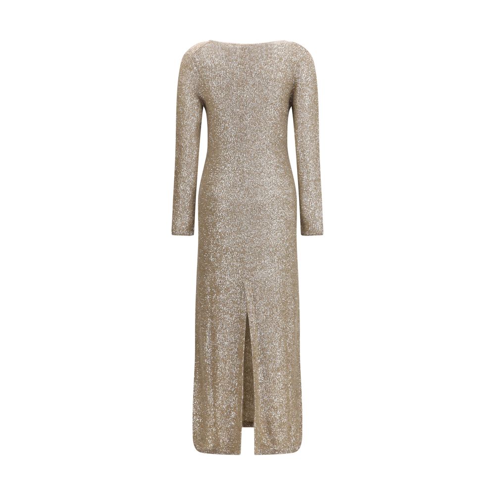 Brown Acetate Casual Dress