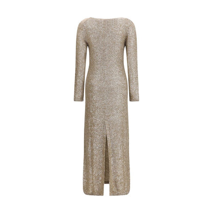 Brown Acetate Casual Dress