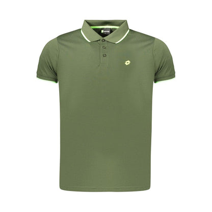 Green Polyester Men's Polo Shirt