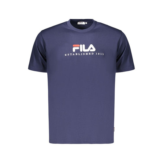 Blue Cotton Men's T-Shirt