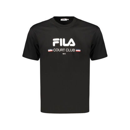 Black Cotton Men's T-Shirt