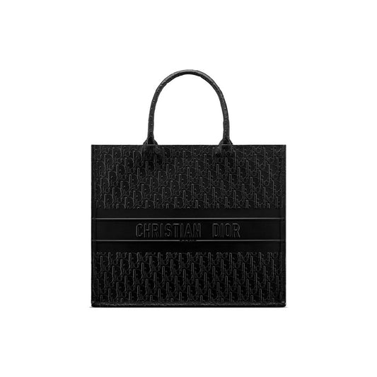 Black Calfskin Tote Bag