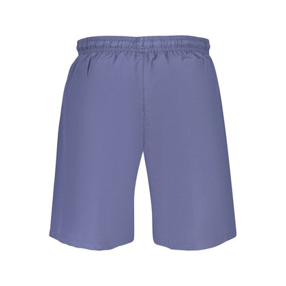 Blue Polyester Men's Swimwear