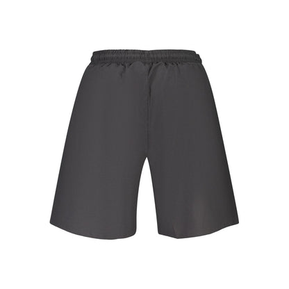 Black Polyester Men's Swimwear