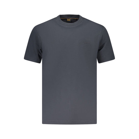 Blue Cotton Men's Tshirt