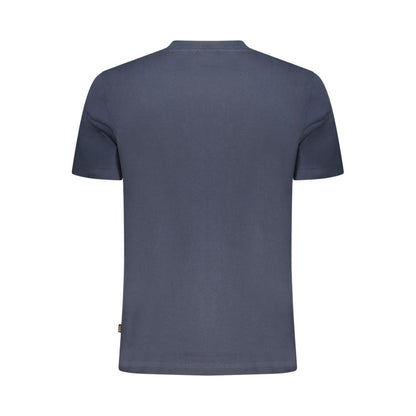 Blue Cotton Men's T-Shirt