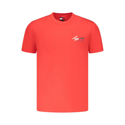 Red Cotton Mens T-Shirt