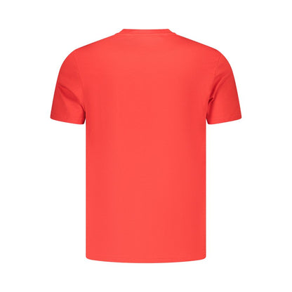 Red Cotton Mens T-Shirt
