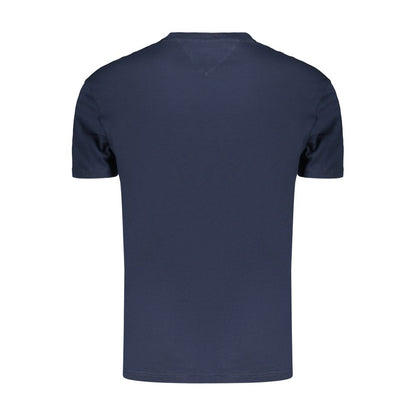 Blue Cotton Men's T-Shirt