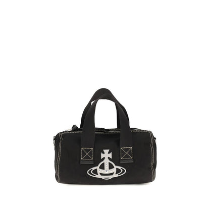 Black Cotton Shoulder Bag