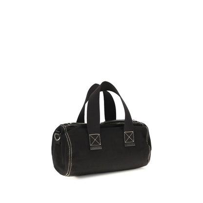 Black Cotton Shoulder Bag