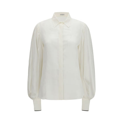 White Silk Blouse
