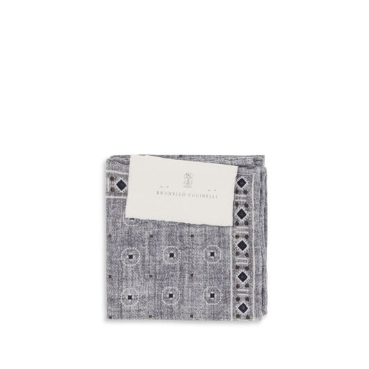 Gray Silk Handbag