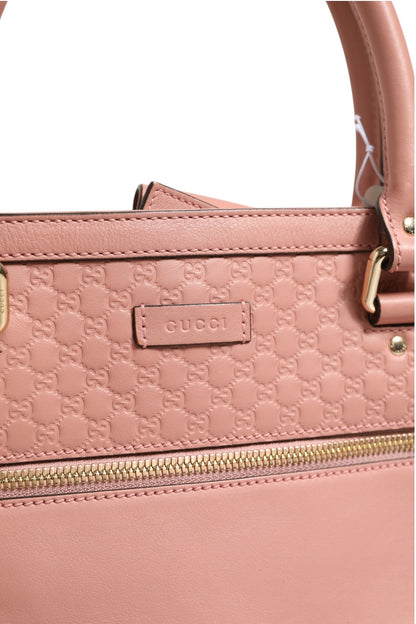 Microguccissima Leather Medium Tote Bag