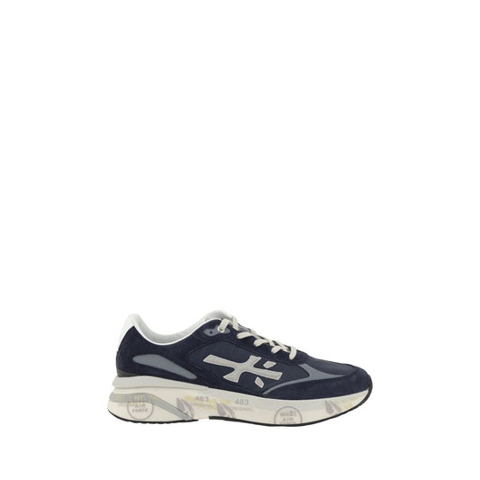 Blue Calf Leather Bos Taurus Athletic Sneakers