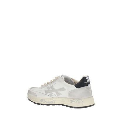 White Calf Leather Bos Taurus Low Top Sneakers
