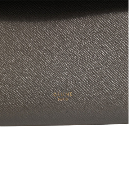Nano Belt Bag in Grained Calfskin Grey