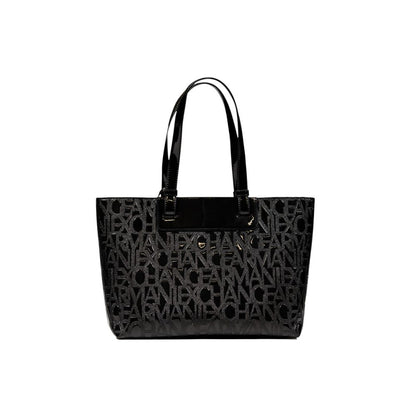 Black Polyester Handbag