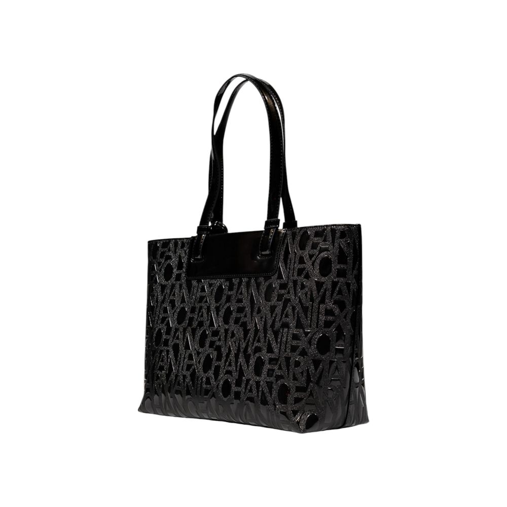 Black Polyester Handbag