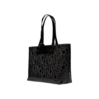 Black Polyester Handbag