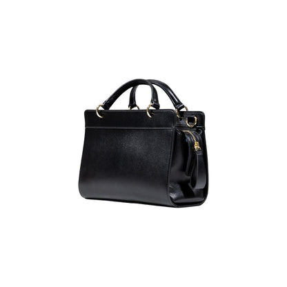 Black Polyester Handbag