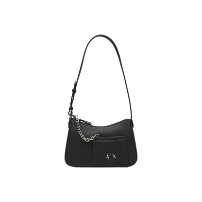 Black Polyester Handbag