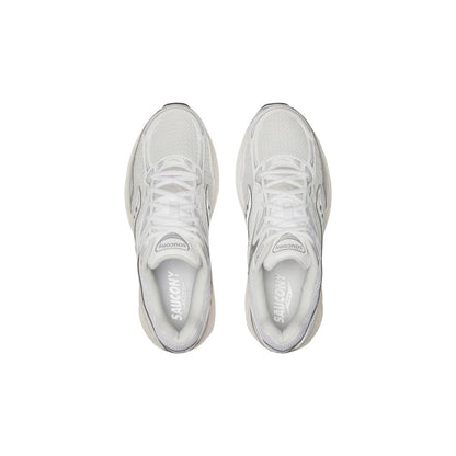 Silver Synthetic Athletic Sneakers