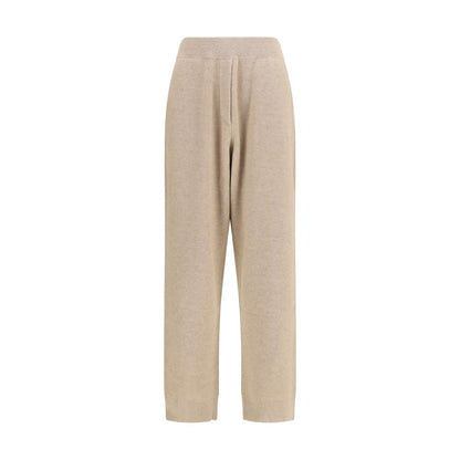 Beige Cashmere Casual Pants