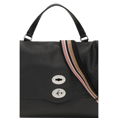Black Calf Leather Bos Taurus Handbag