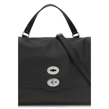 Black Calf Leather Bos Taurus Handbag