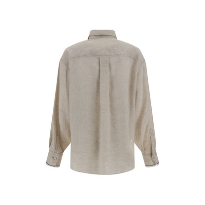 Beige Linen Shirt