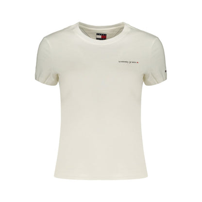 White Cotton Women's T-Shirt