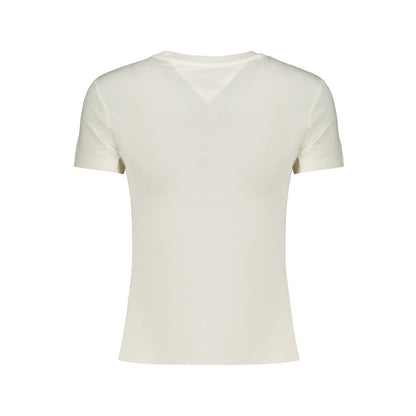 White Cotton Women's T-Shirt