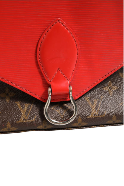 Saint Michel Monogram Epi Shoulder Bag Coquelicot