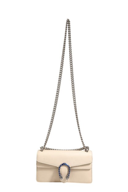 Dionysus White Leather Handbag