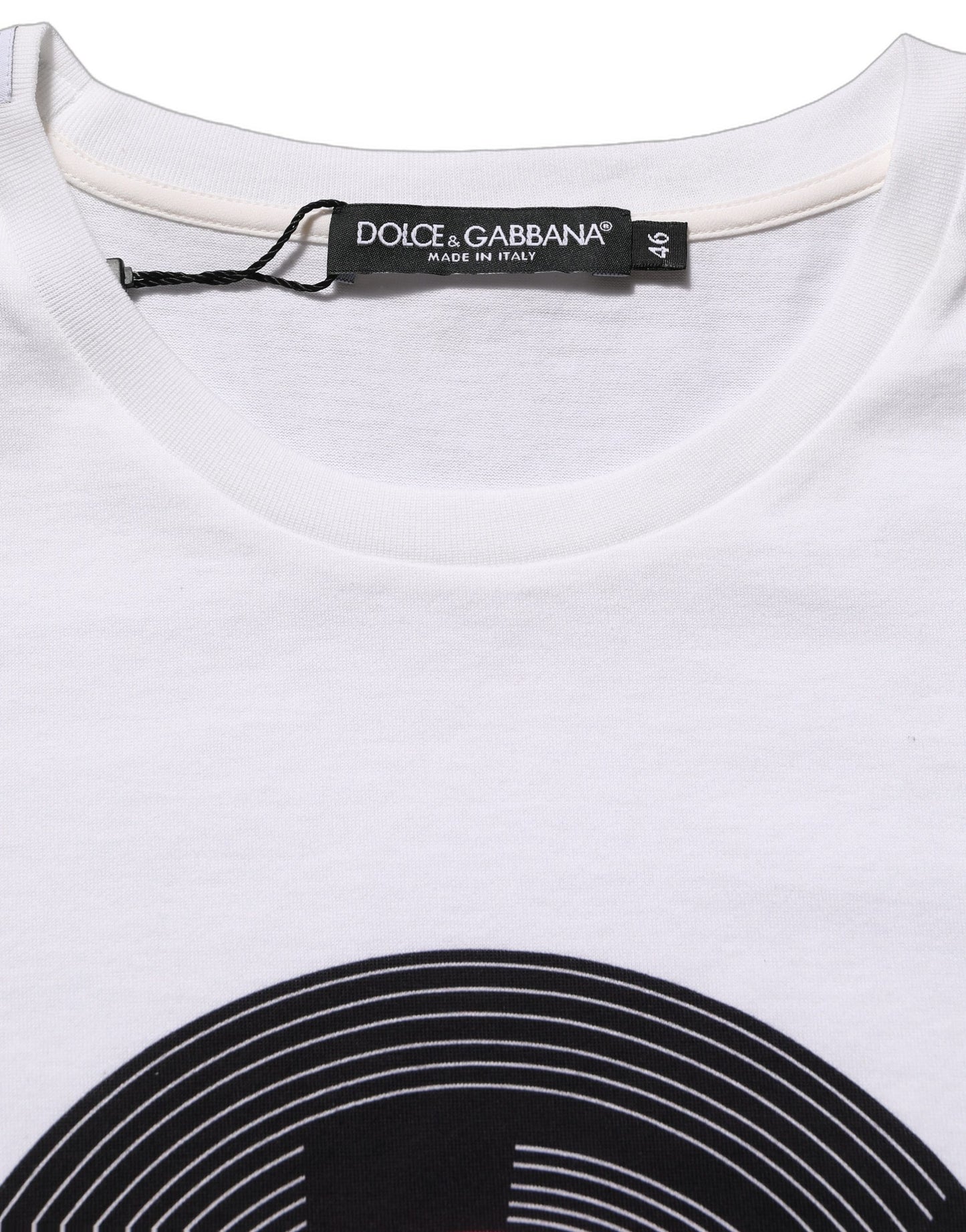 White D&G WE LOVE JAPAN Print Cotton T-shirt