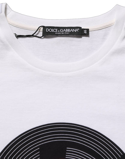 White D&G WE LOVE JAPAN Print Cotton T-shirt
