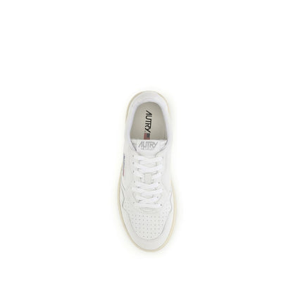 White Calf Leather Bos Taurus Low Top Sneakers