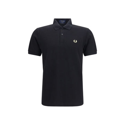 Black Cotton Polo Shirt
